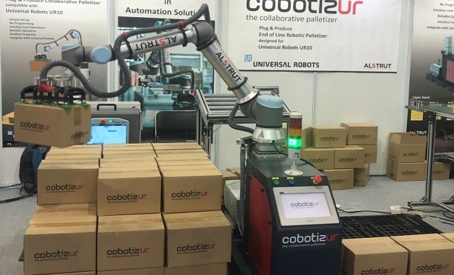 Alstrut Unveils Cobotizur – A Modular Plug & Play Robotic Palletizing Solution